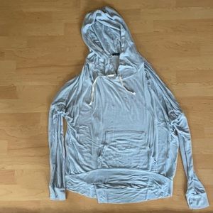 Brandy Melville light weight hooded long sleeve